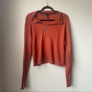 Wild Fable Waffleknit Zip-Up Tee